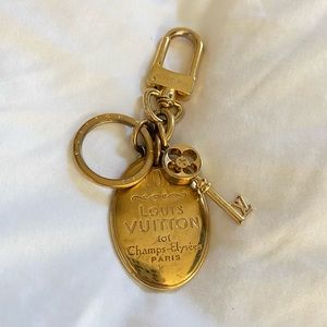 Louis Vuitton Gold Key Chain Bag Charm